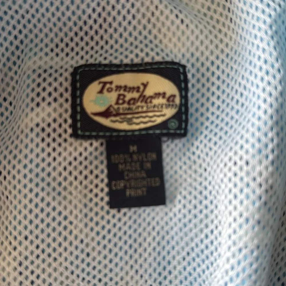 Tommy Bahama Blue Floral Swim Trunks size medium